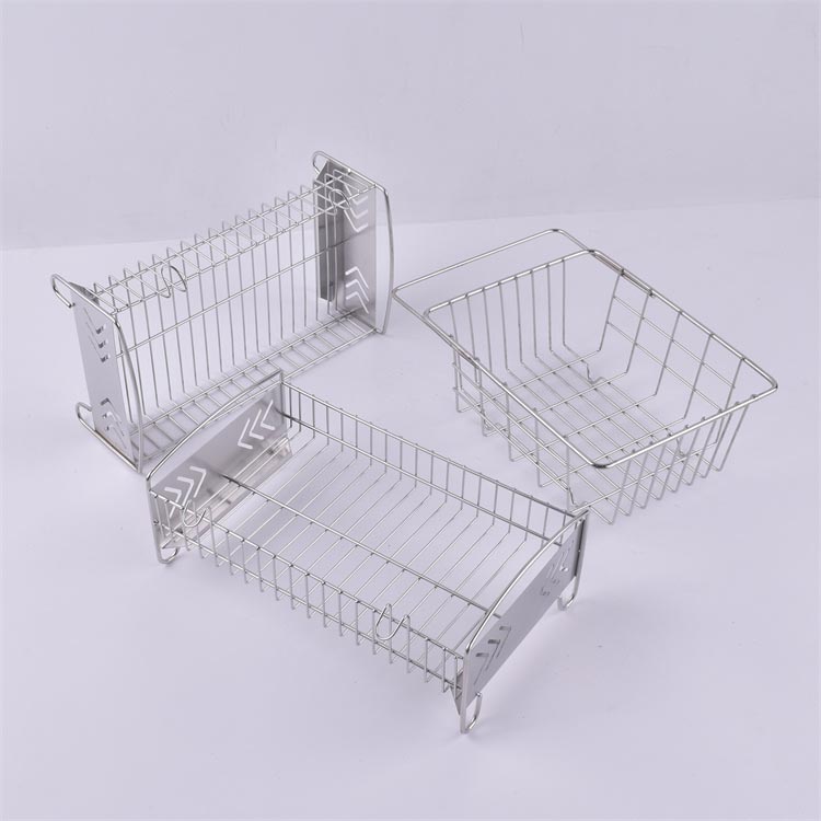 304不銹鋼餐具瀝淋水收納架 餐具消毒籃_http://m.myzhpp.cn_不銹鋼編織網類_第1張